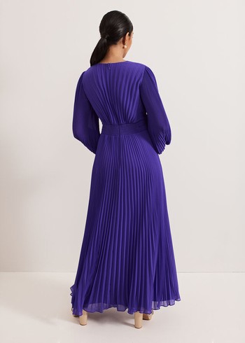 Phase Eight Petite Beaded Dress Purple Australia | HT7820154